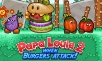 Szalone gry Papa Louie: Inwazja złowrogich hamburgerów, które chcą przejąć kontrolę!